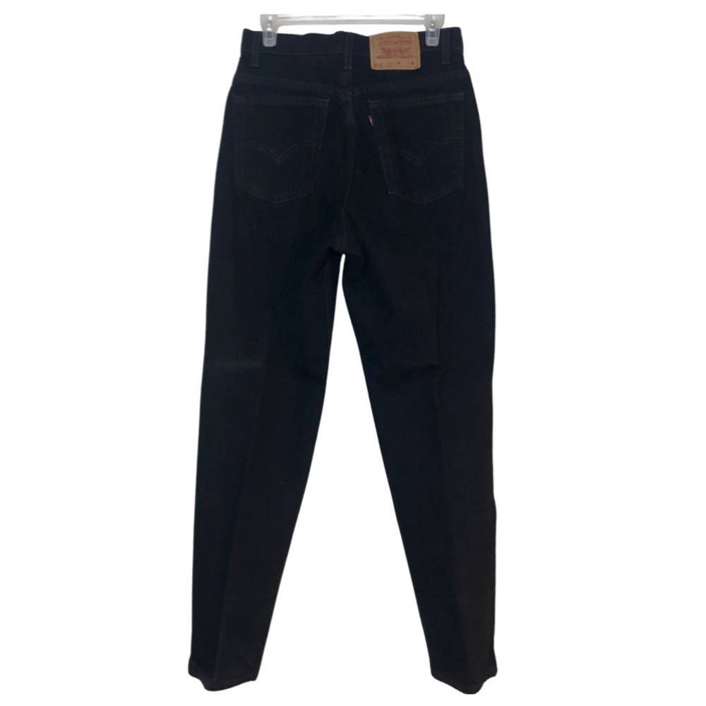 Vintage Levi 512 Black Mom Jean Tapered Leg slim Fit Red Tab 90s